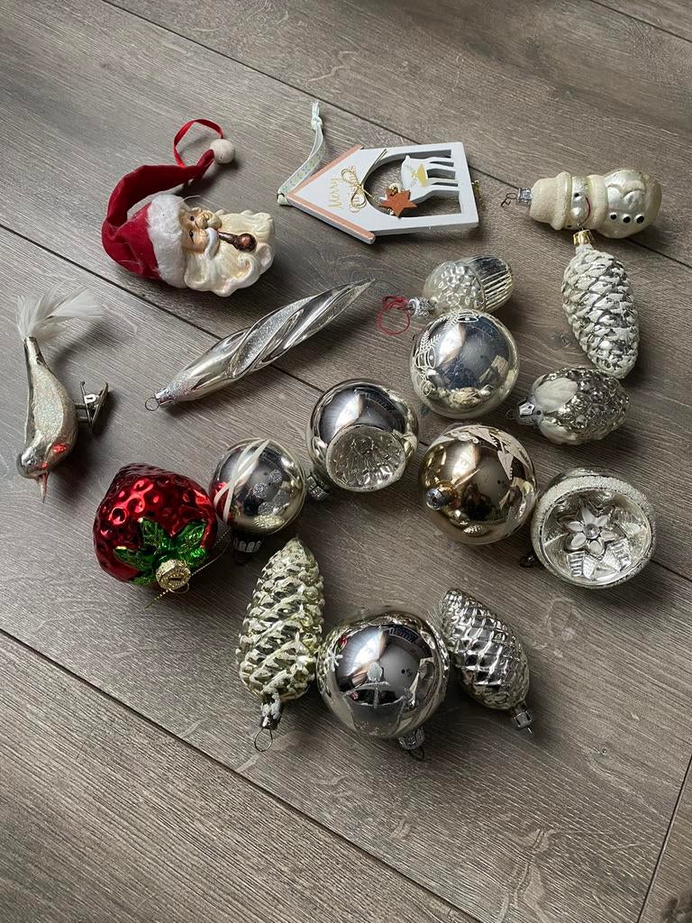 Oude (gesuikerde) kerstballen, Diversen, Kerst, Ophalen of Verzenden, Zo goed als nieuw