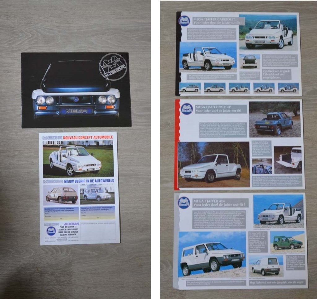 Folders Mega Tjaffer - Cabriolet / Pick-Up / 4 x 4, Ophalen of Verzenden, Zo goed als nieuw, Citroën