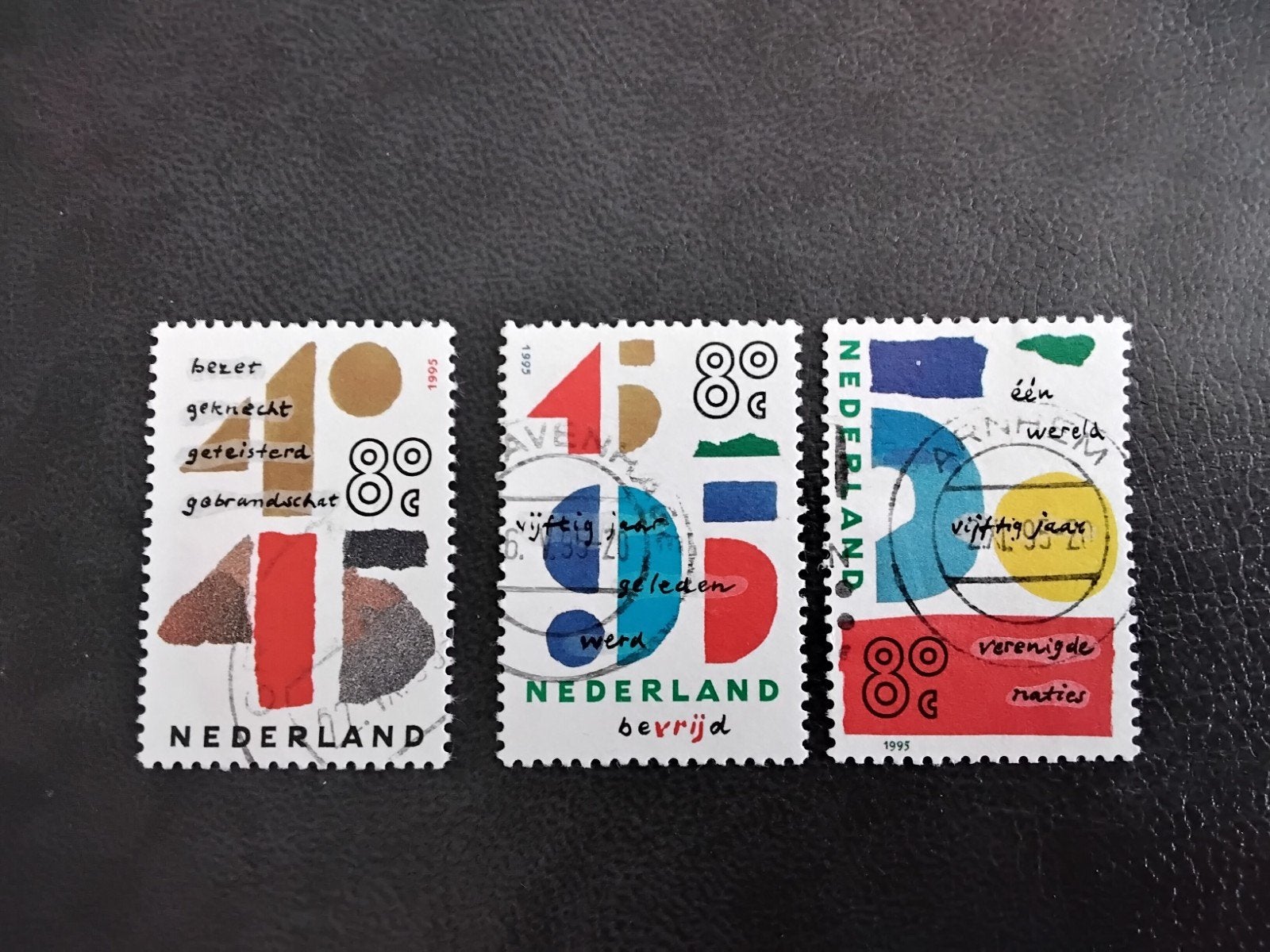 NVPH 1643 t/m 1945 serie zegels 1995 gestempeld, Verzenden, Na 1940, Gestempeld
