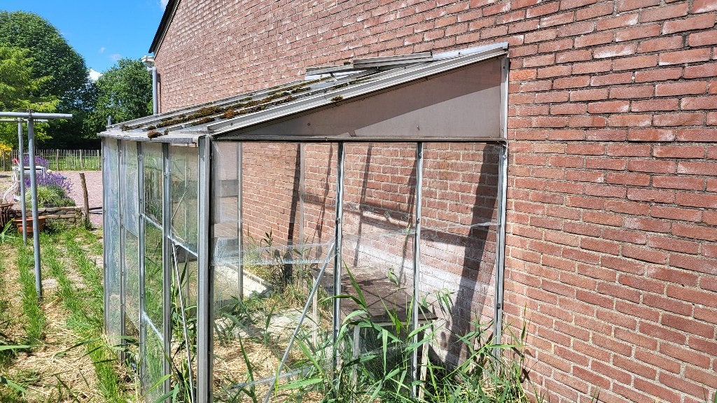 hobby kas, Tuin en Terras, Ophalen, Gebruikt, Muurkas, Glas