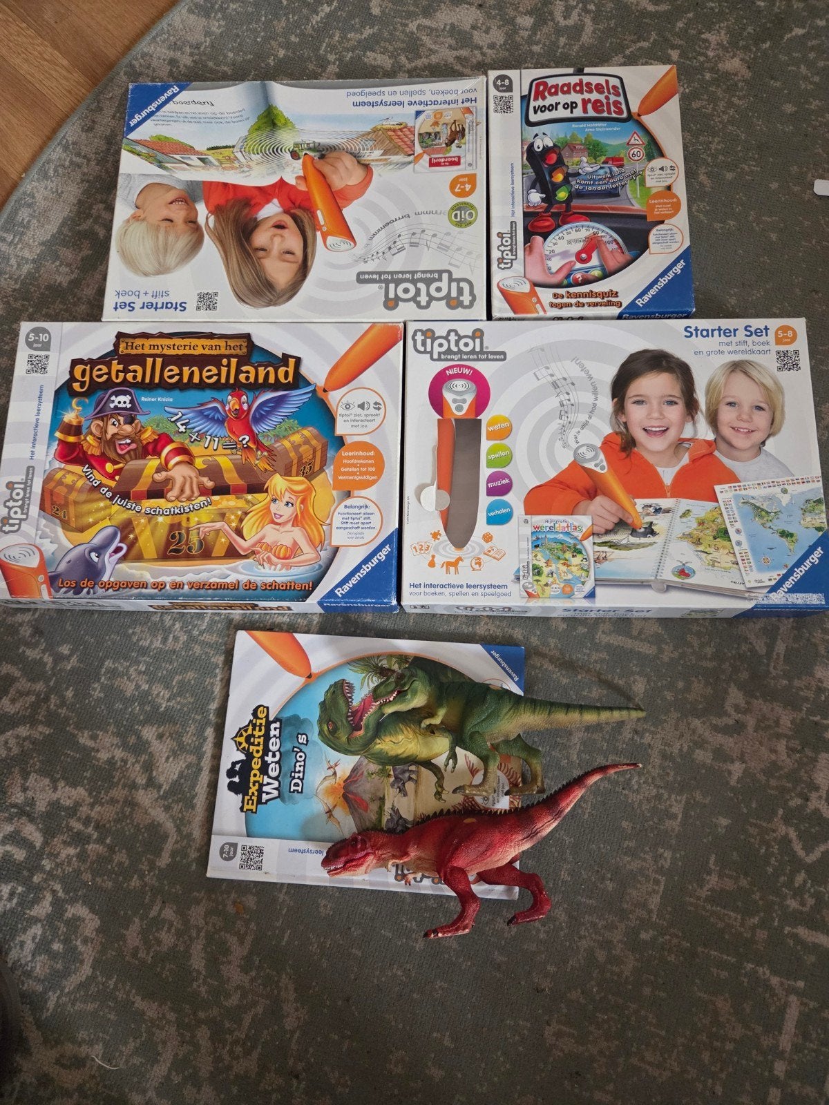 Tiptoi Starter Sets, Getalleneiland, Raadsels & Dino's, Ophalen of Verzenden, Gebruikt, Taal en Lezen