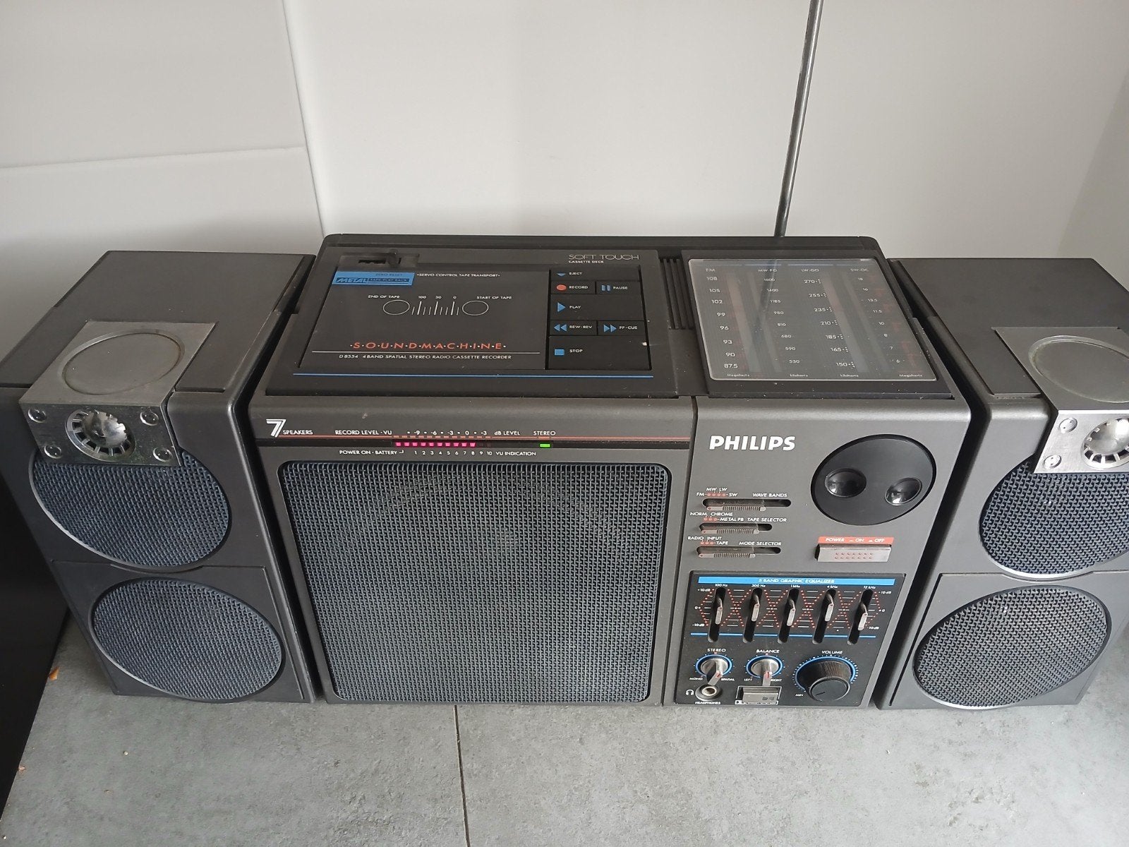 Philips D8554 boombox ghettoblaster, Ophalen of Verzenden, Gebruikt, Overige typen