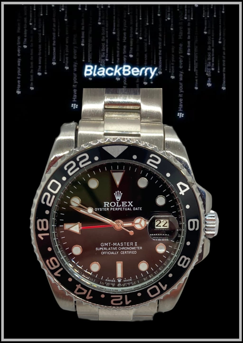 ROL GMT II blackberry AUTO, Ophalen of Verzenden, Waterdicht, Nieuw, Zwart