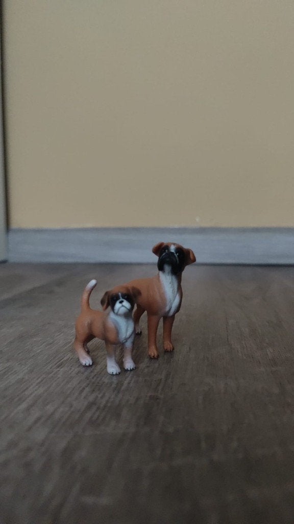Schleich Boxer hondenbeeldjes - set van 2, Ophalen of Verzenden, Zo goed als nieuw