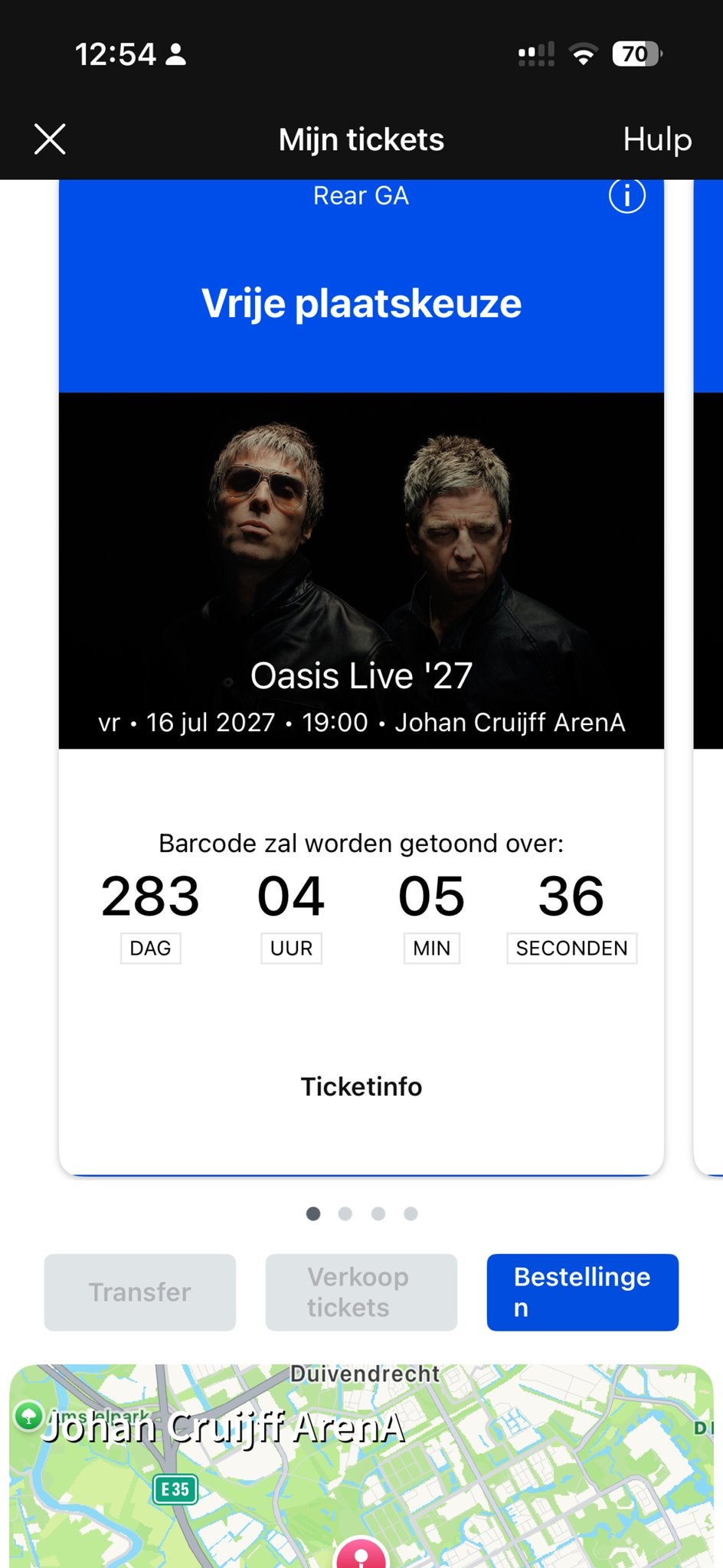 OASIS kaarten, Tickets en Kaartjes, Twee personen, Juli