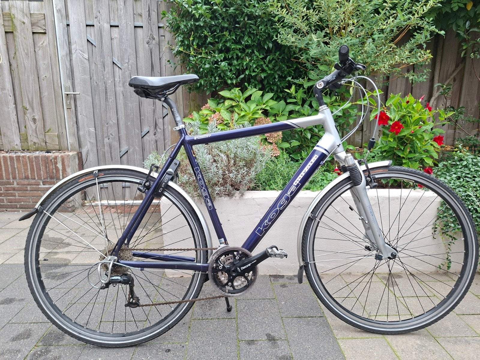 Koga Miyata Herenfiets - 27 versnellingen, framemaat 60cm, Gebruikt, Velgrem, Versnellingen, 57 tot 61 cm
