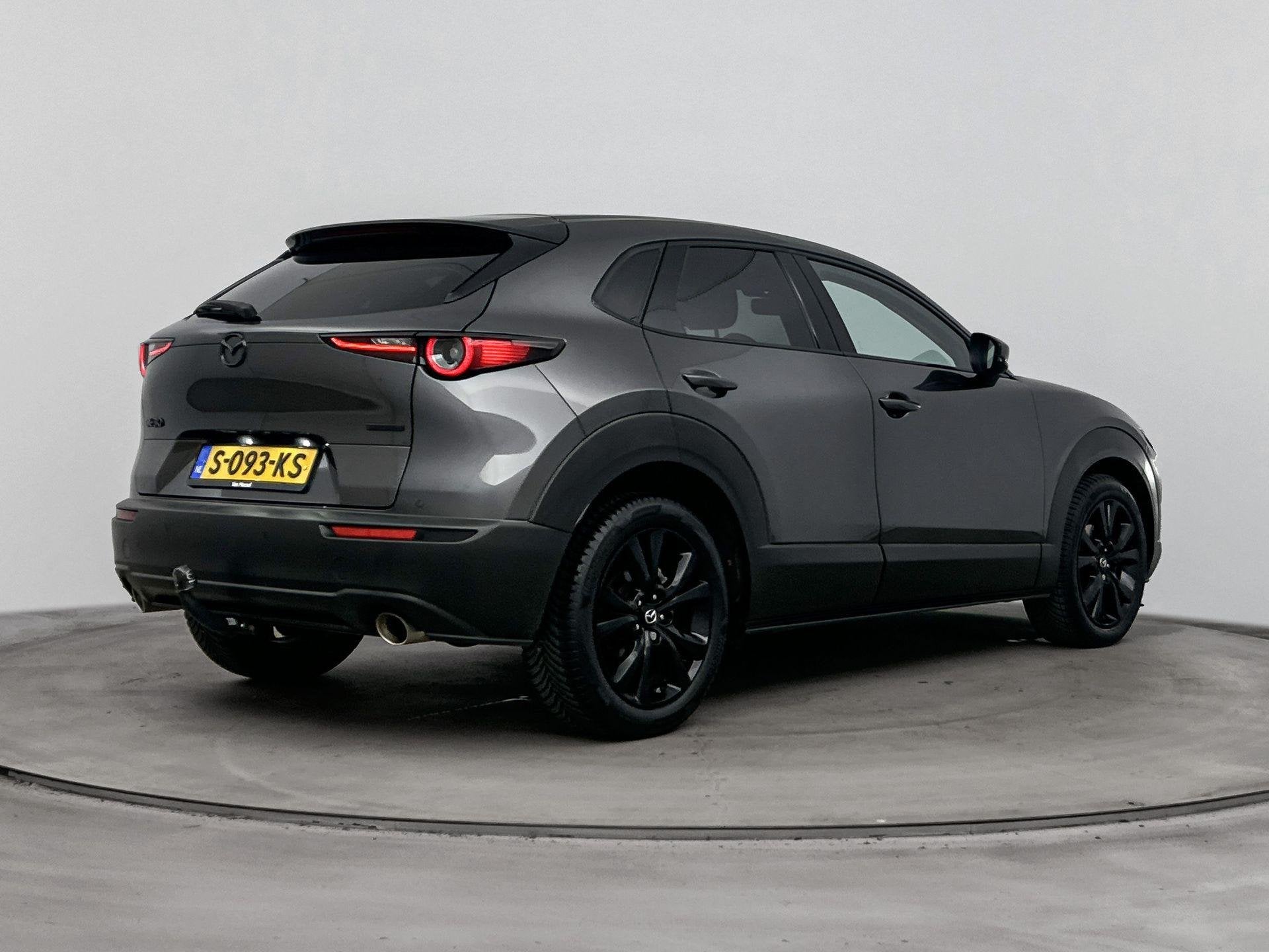 Mazda CX-30 2.0 e-SkyActiv-X M Hybrid Luxury 187Pk | Stoel &, Auto's, Gebruikt, 600 kg, SUV of Terreinwagen, Zilver of Grijs