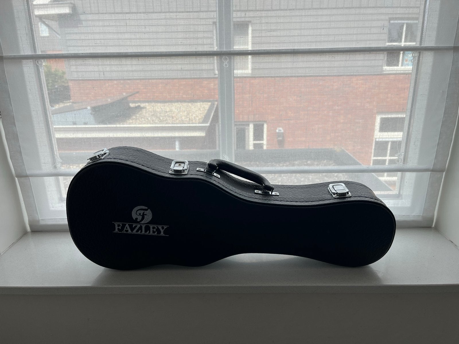 Fazley Sopraan Ukelele Koffer Zwart, Muziek en Instrumenten, Behuizingen en Koffers, Ophalen of Verzenden, Zo goed als nieuw, Overige instrumenten