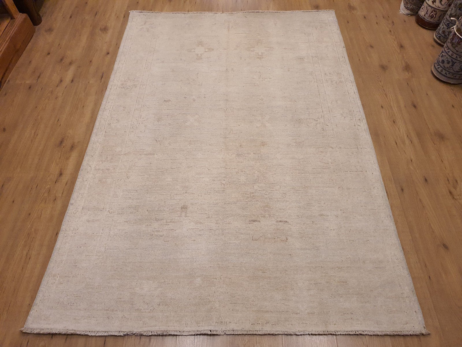 Nieuw handgeknoopt oosters tapijt ziegler 210x146, Info@SlatsAntiek.nl, Crème, 100 tot 150 cm, Perzisch