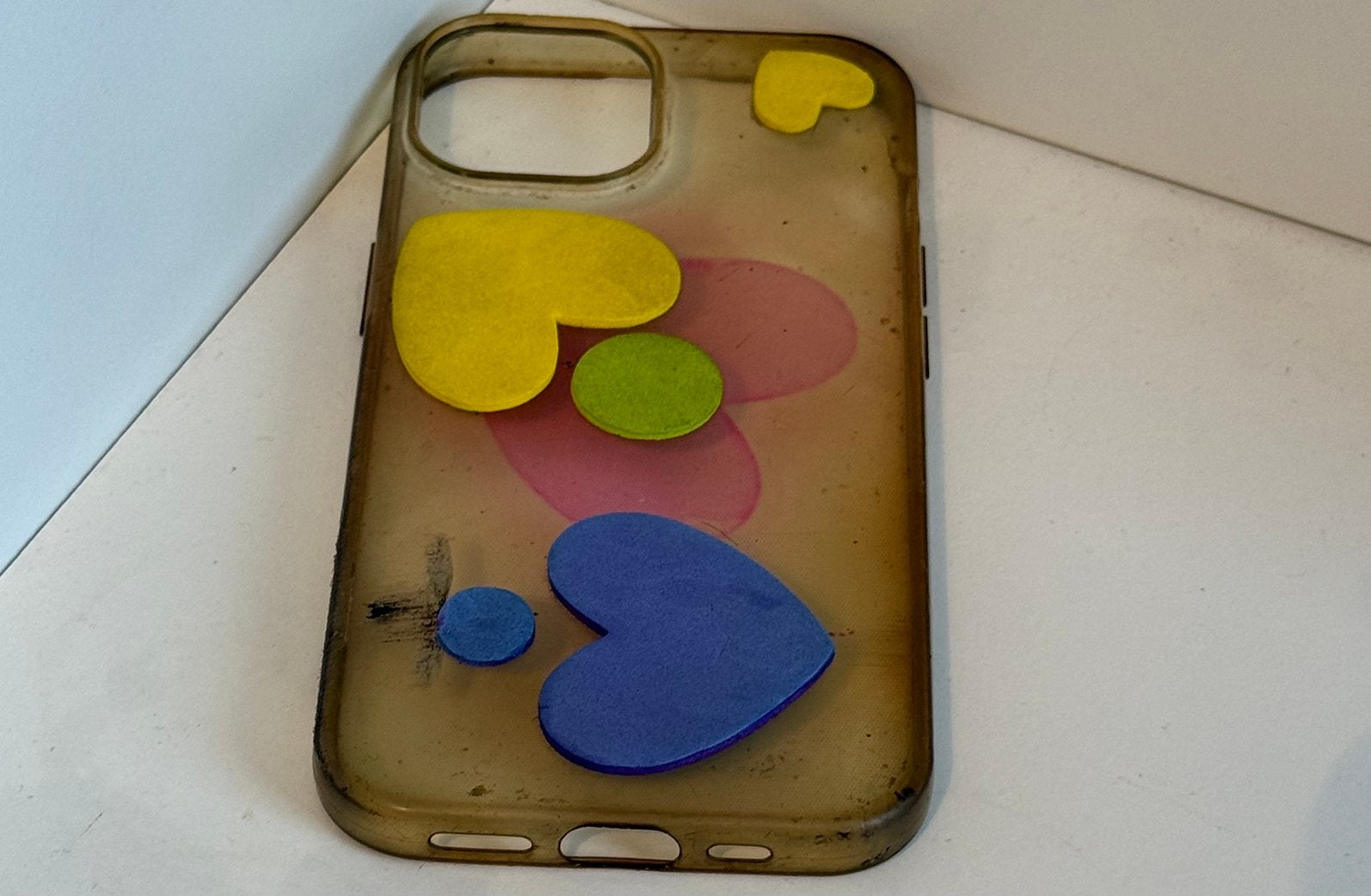 Cute 3D Love Heart Matte Silicone iPhone 14 hoesje, Ophalen, Nieuw, IPhone 15 Pro Max