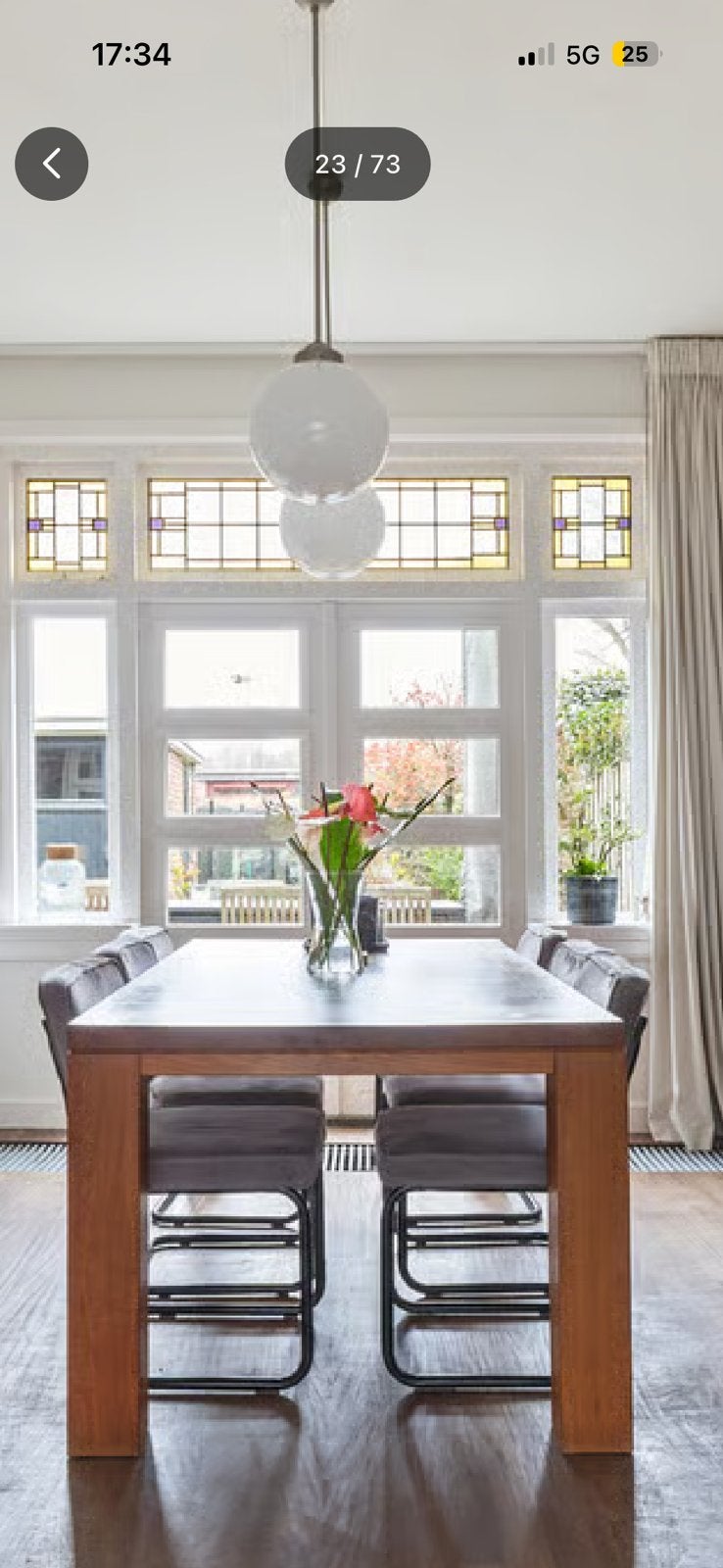 Drie glas in lood panelen, Ophalen