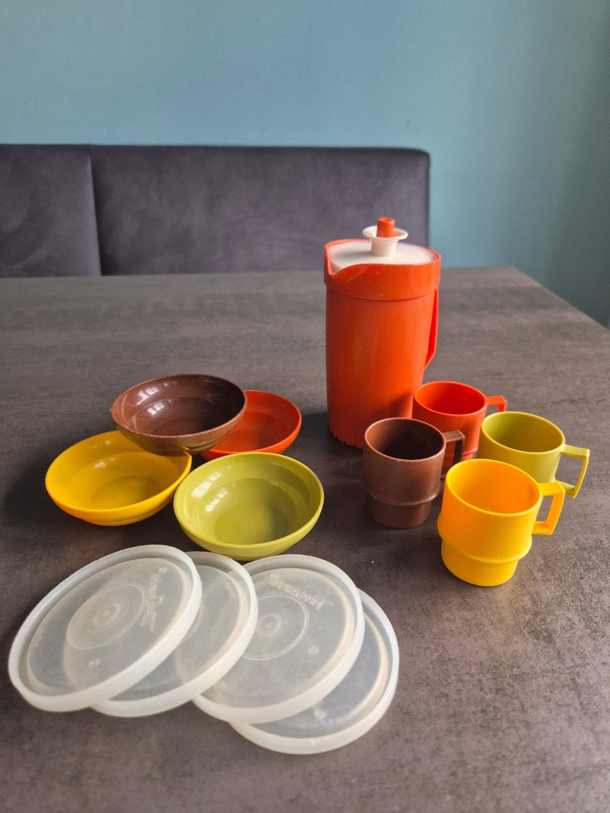 Vintage Tupperware kinderserviesje /picknickset, Ophalen of Verzenden, Gebruikt, Jongen of Meisje