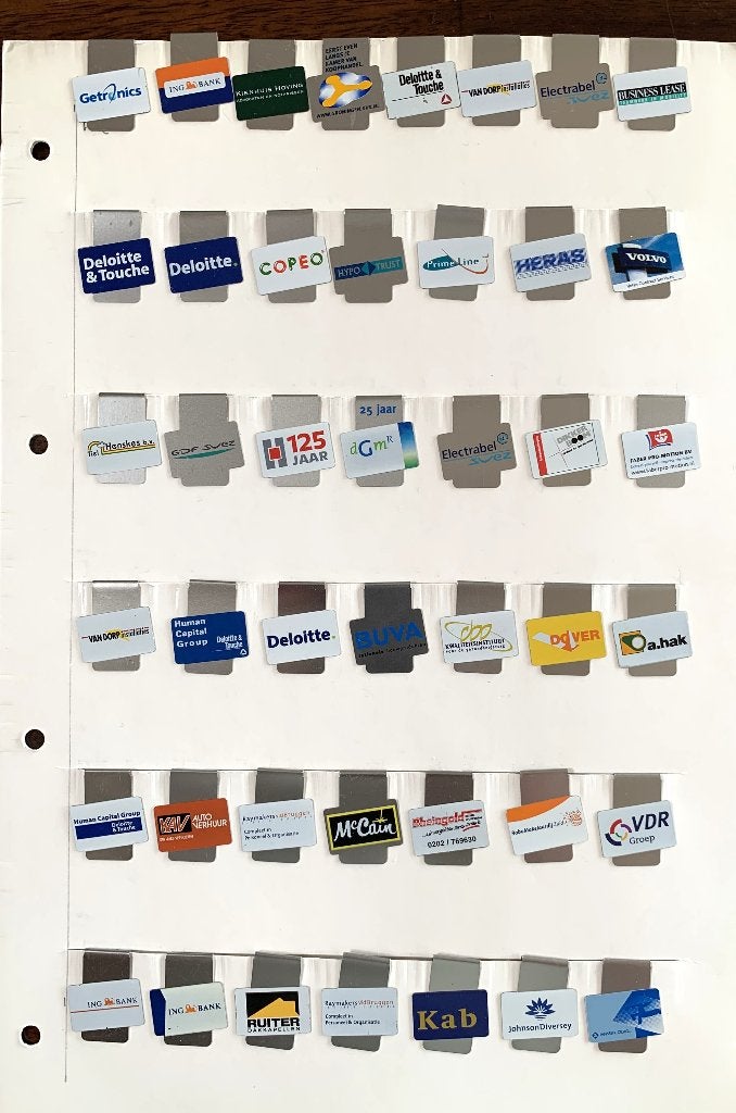 ka 65 Wingclips Markclips Promoclips  42 X, Verzamelen, Ophalen of Verzenden, Zo goed als nieuw
