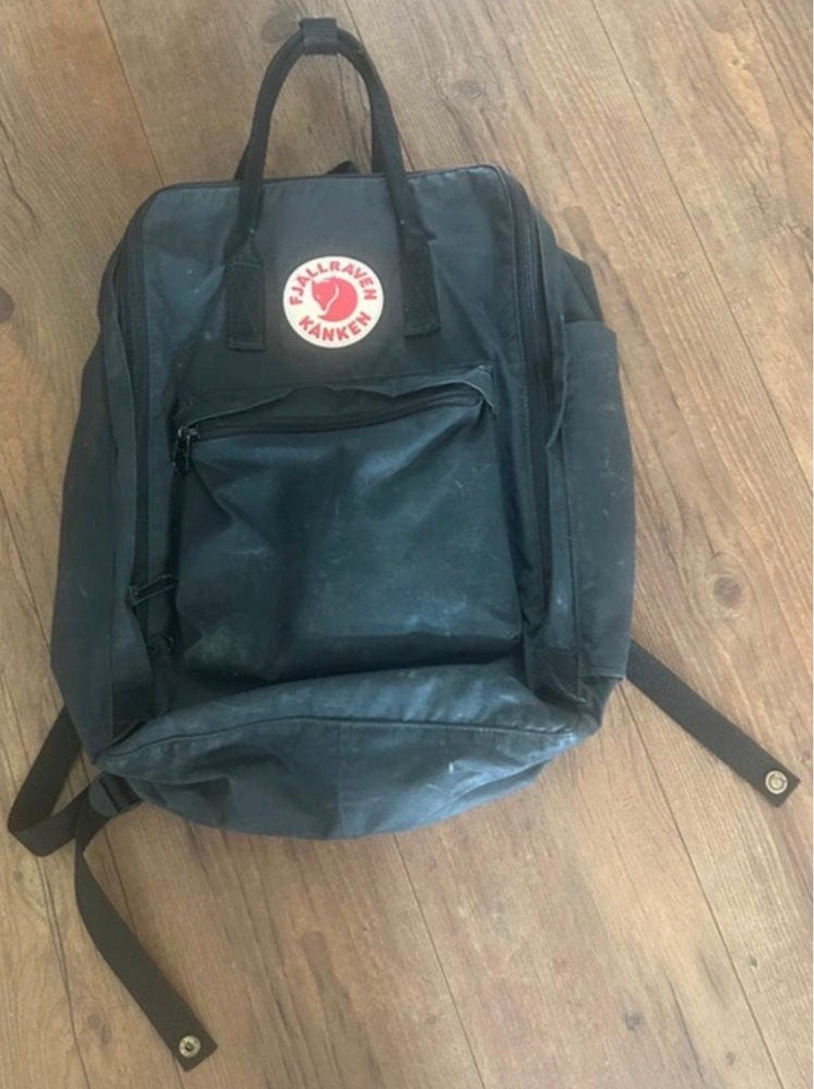 Fjällräven Kånken rugzak zwart - Gebruikt maar functioneel, Overige merken, 25 tot 40 cm, Ophalen of Verzenden, Zo goed als nieuw