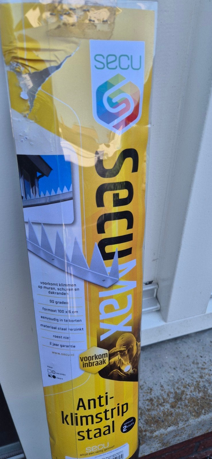SECU Max Anti-klimstrip Staal - Zwart, Ophalen, Nieuw, Detector, Sensor of Melder