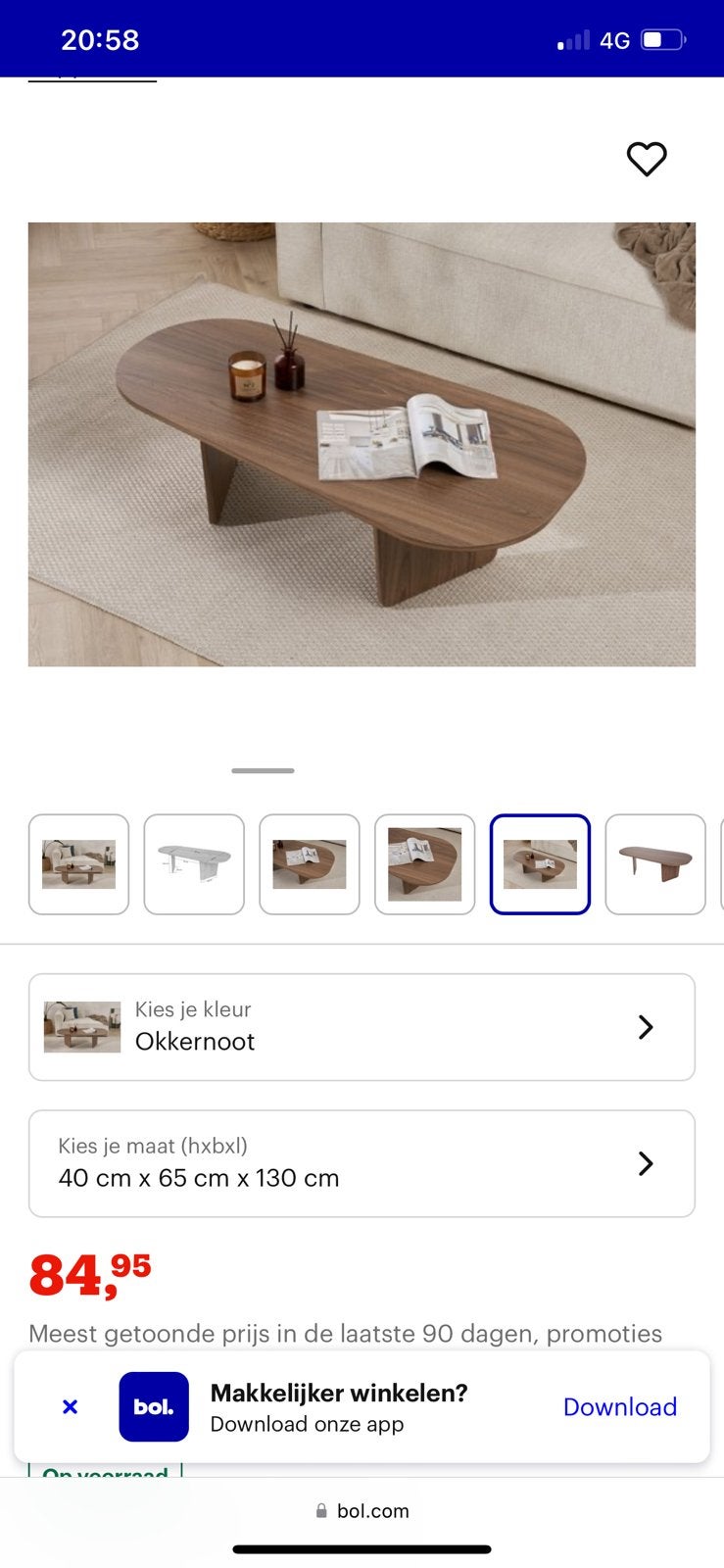 Salontafel zgan net een week uit de doos, Ophalen, 100 tot 150 cm, Rond, Nieuw