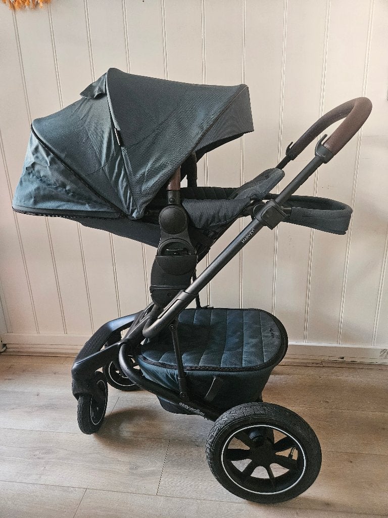 Easywalker Harvey 5 Premium Jade green air, Gebruikt, Verstelbare duwstang, Ophalen, Kinderwagen