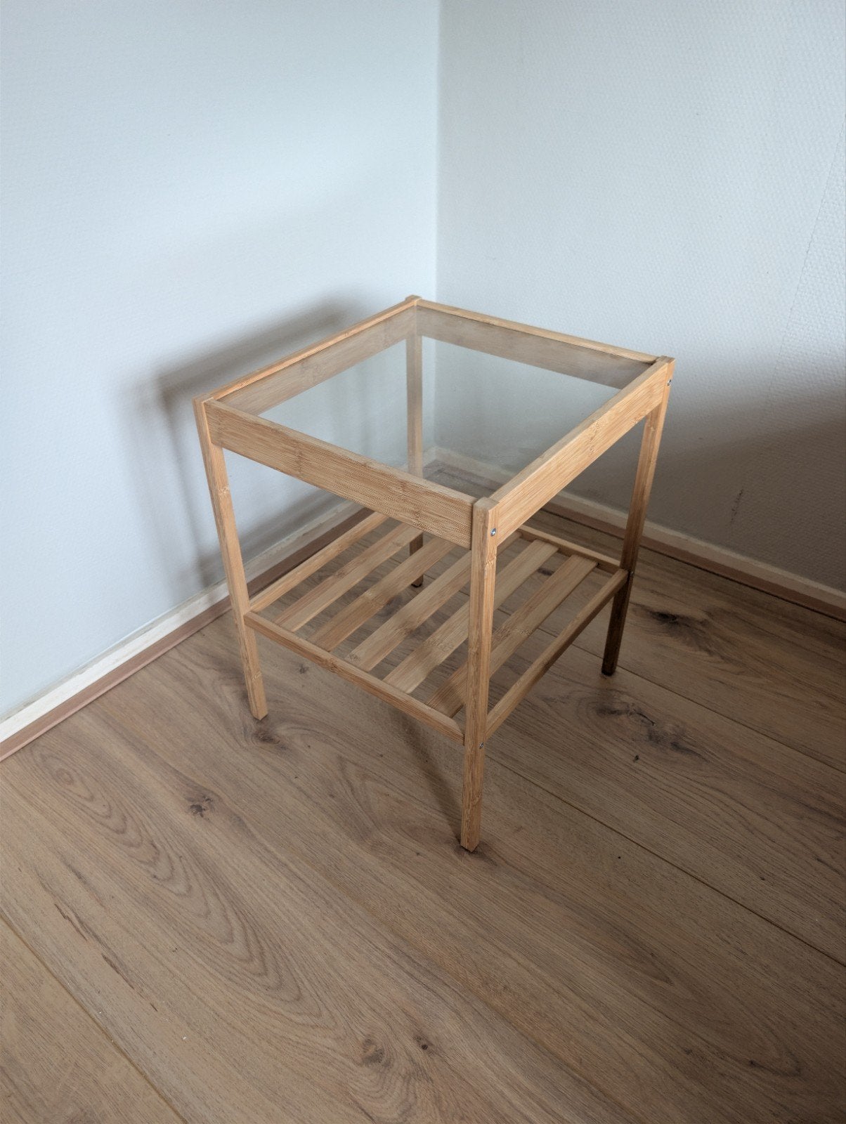 Nacht kastje 2 x bijzet tafeltjes, Ophalen of Verzenden, Rechthoekig, Minder dan 55 cm, 45 tot 60 cm