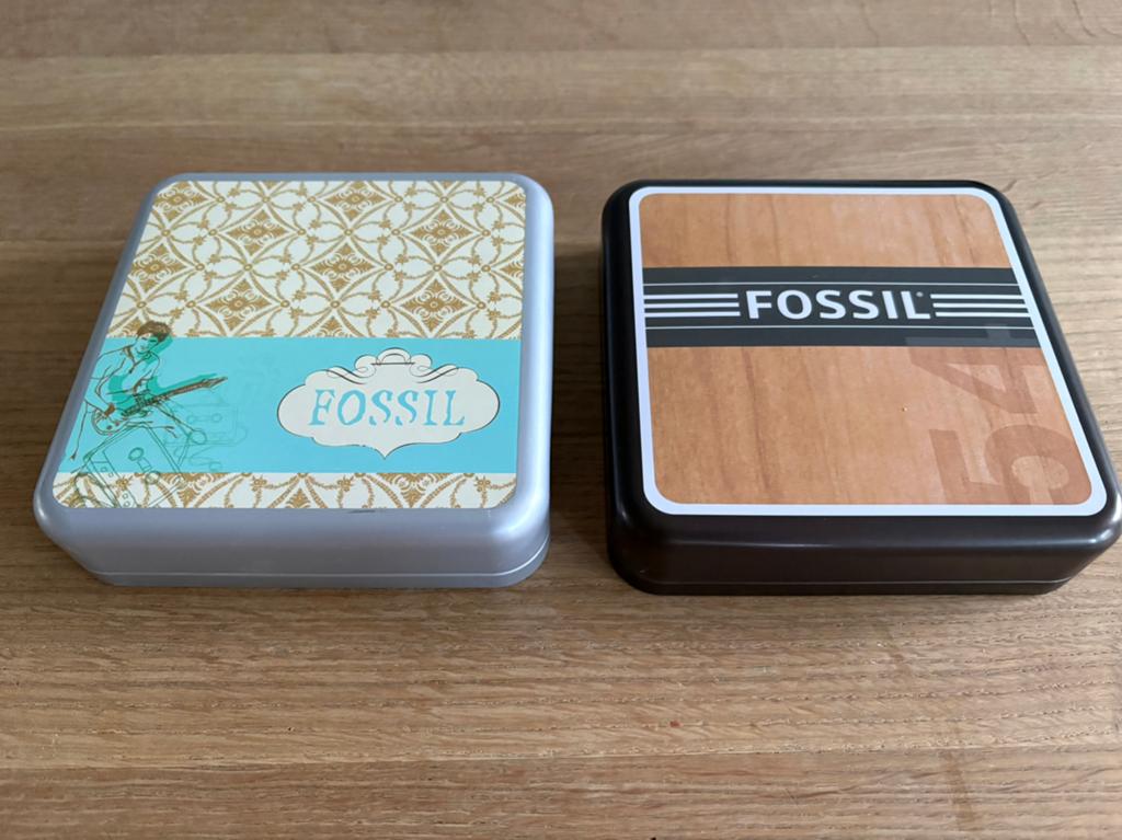 2 mooie lege Fossil verzamel horloge doosjes, Ophalen of Verzenden, Zo goed als nieuw, Overige, Overige merken