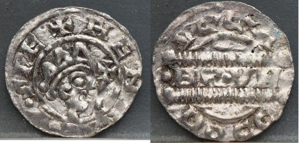 Denier Dokkum 1038-1057 Graafschap Bruno III van Brunswijk, Vóór koninkrijk, Zilver, Losse munt, Overige waardes