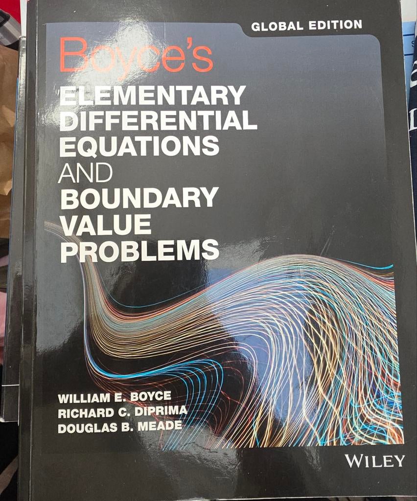 Boyce's Elementary Differential Equations Global Edition, Ophalen of Verzenden