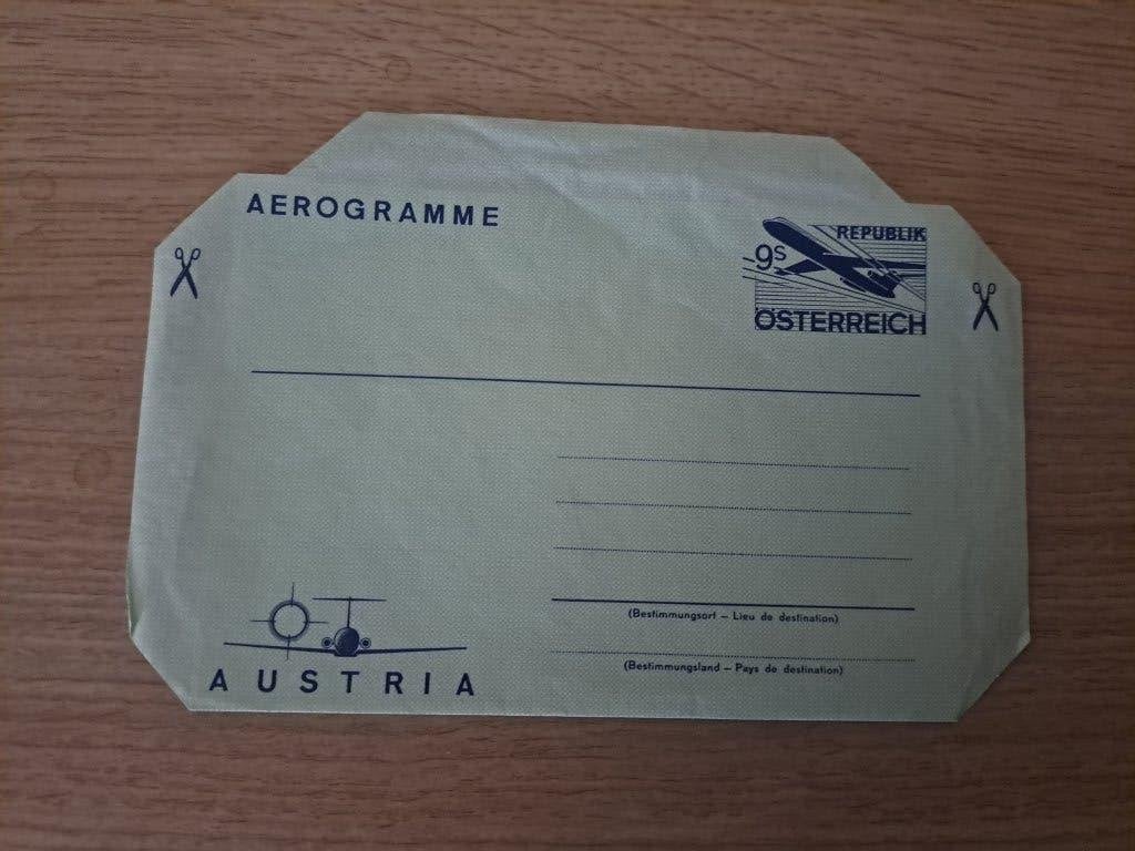Gratis Oostenrijk Aerogramme, Postzegels en Munten, Brieven en Enveloppen | Buitenland, Ophalen of Verzenden, Envelop