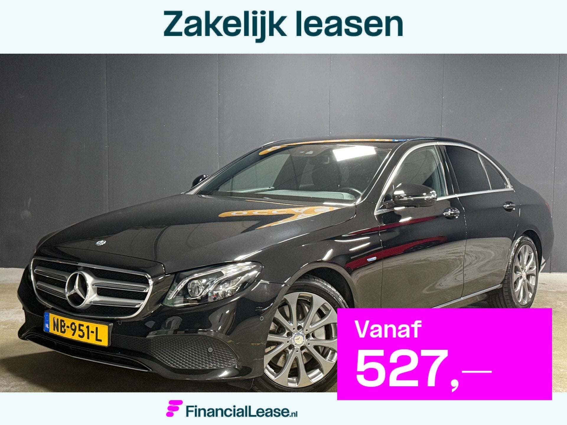 Mercedes-Benz E-klasse 350 e Lease Edition|360CAM|LED|KEYLES, Automaat, Achterwielaandrijving, Gebruikt, Zwart