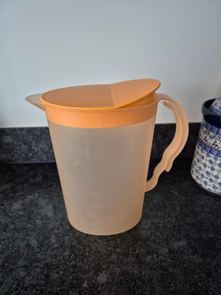 Tupperware Schenkkan 2,1 liter oranje, Verzenden, Oranje, Beker of Kan