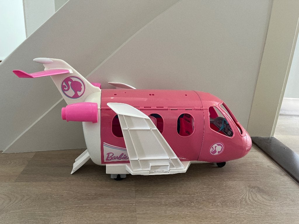 Barbie vliegtuig, Ophalen, Gebruikt, Barbie