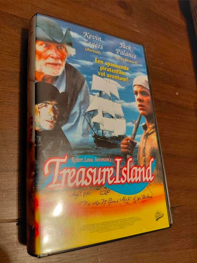 Treasure Island videoband., Cd's en Dvd's, VHS | Film, Gebruikt, Actie en Avontuur, Alle leeftijden, Ophalen of Verzenden