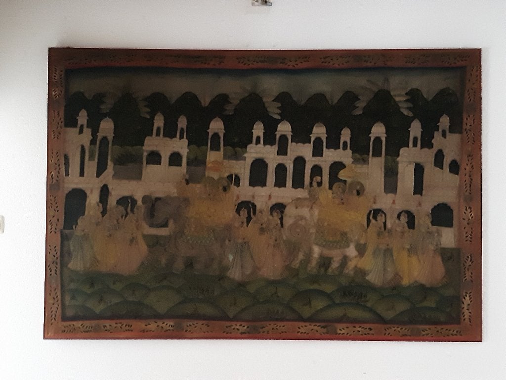 Indiaas wandtapijt 122 * 183 cm, Ophalen, Indiaas, 100 tot 150 cm, Zo goed als nieuw