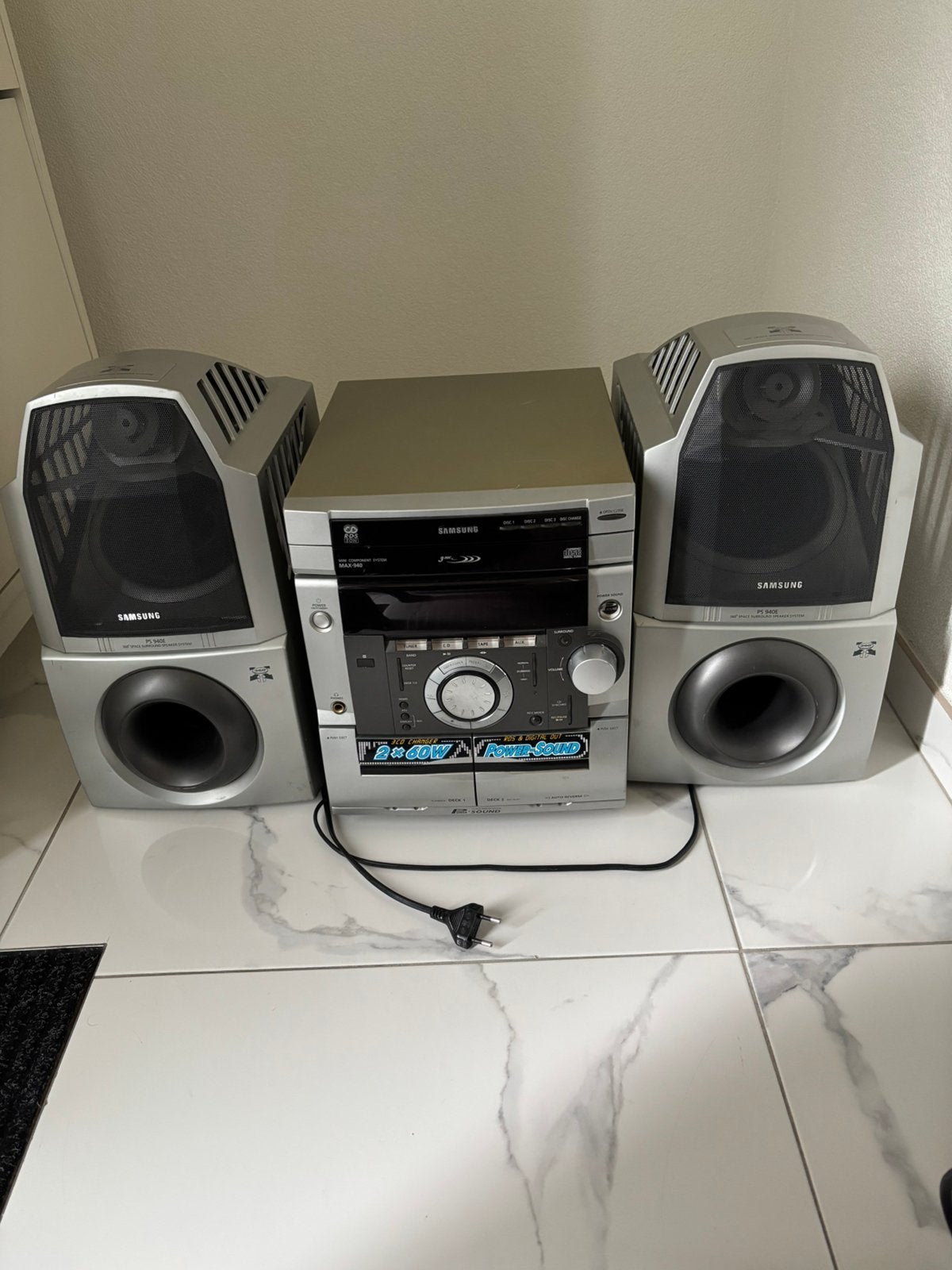 Samsung MAX-940 Stereoset | Krachtig geluid&diepe bass (AUX), Ophalen, Zo goed als nieuw, Cassettedeck, Overige merken