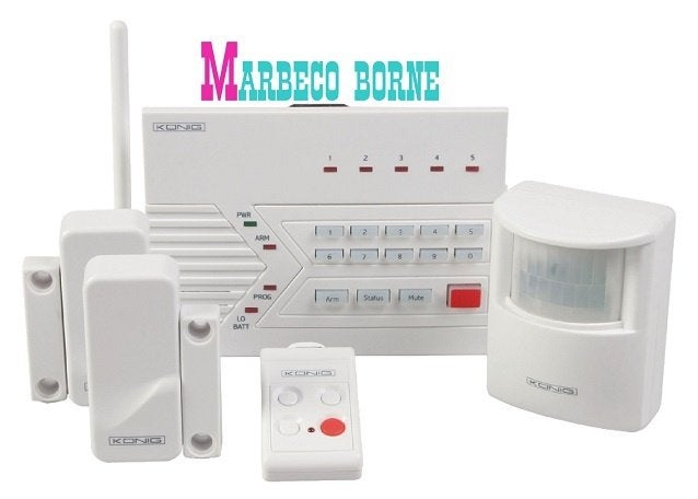 Draadloos alarmsysteem, Draadloos Alarm, Beveiliging, Info@marbeco.com, Overige materialen, Konig, Nieuw