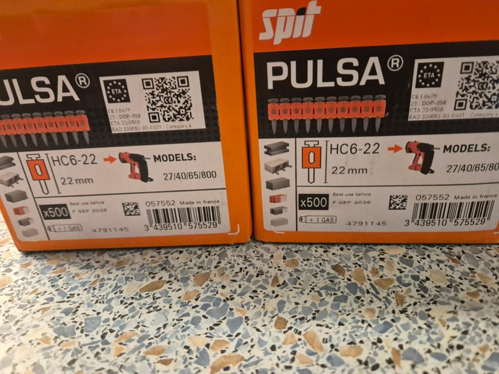 2 dozen spit pulsa schietnagels, Ophalen of Verzenden, Nieuw