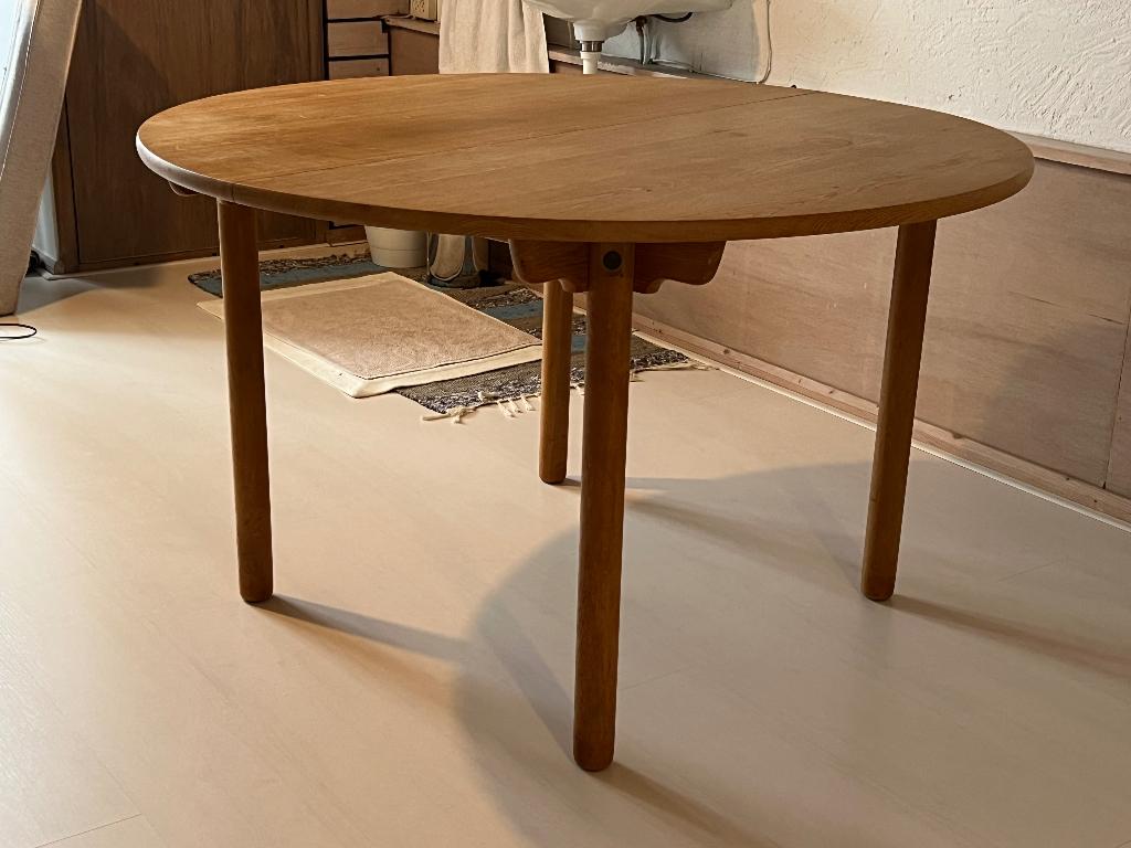 Originele Deense C.J. Rosengaarden Mid-Century eiken tafel, Huis en Inrichting, Tafels | Salontafels, Ophalen, Gebruikt, 100 tot 150 cm