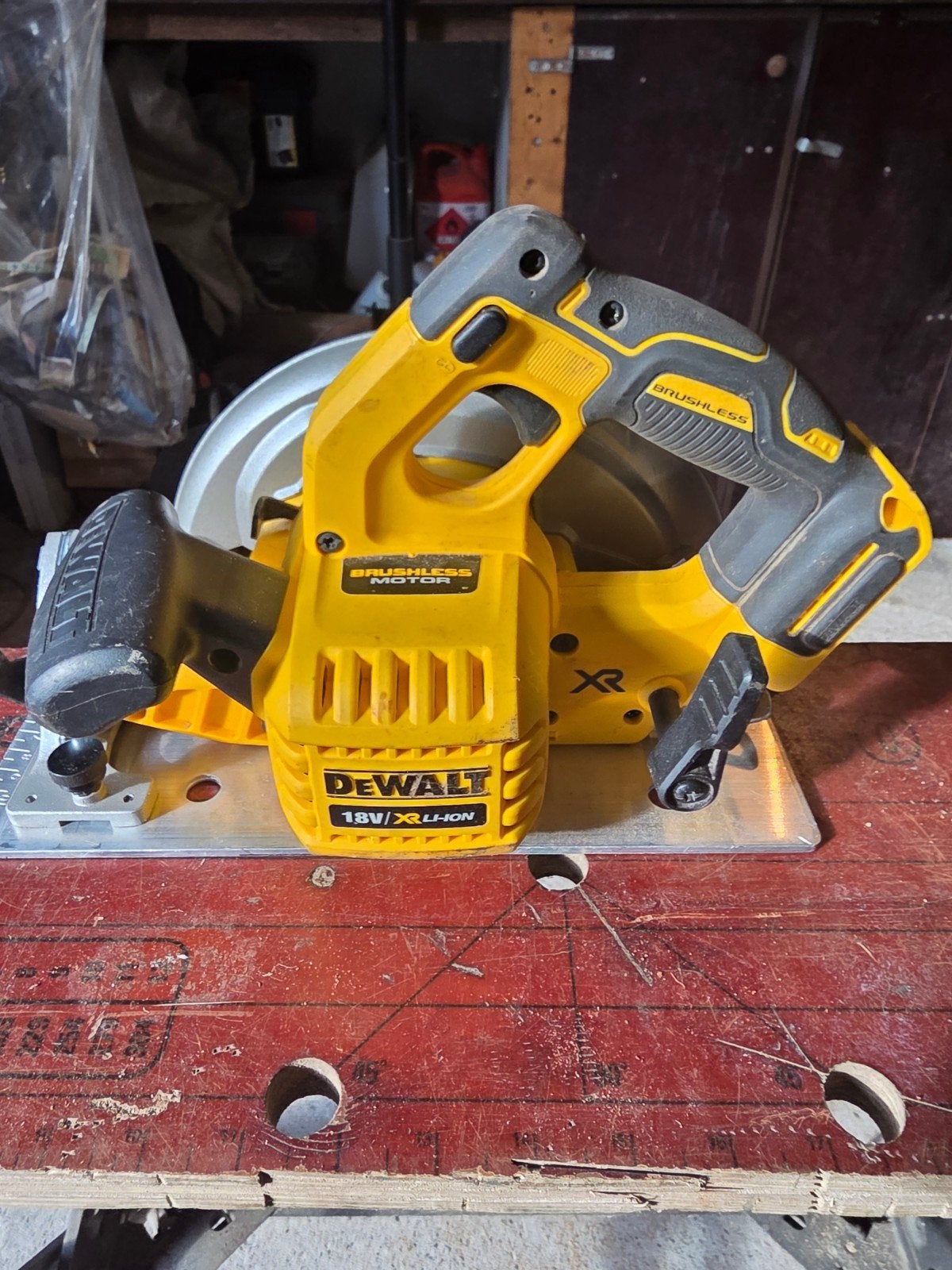 DeWalt Cirkelzaag DCS570 - DEFECT (voor onderdelen), Ophalen, Gebruikt, Cirkelzaag, DeWalt