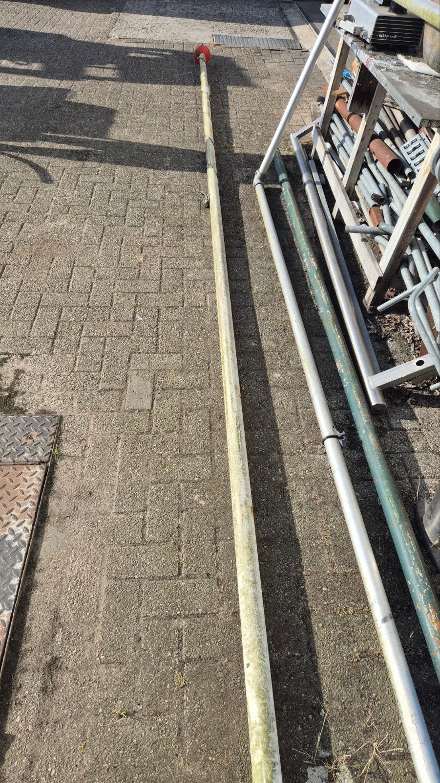 Gebruikte aluminium vlaggenmast, Diversen, Ophalen of Verzenden, Gebruikt