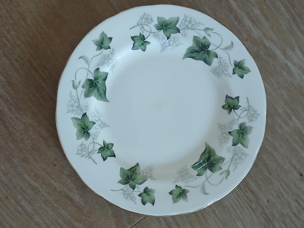 6 vintage Duchess IVY porseleinen bordjes, Ophalen of Verzenden