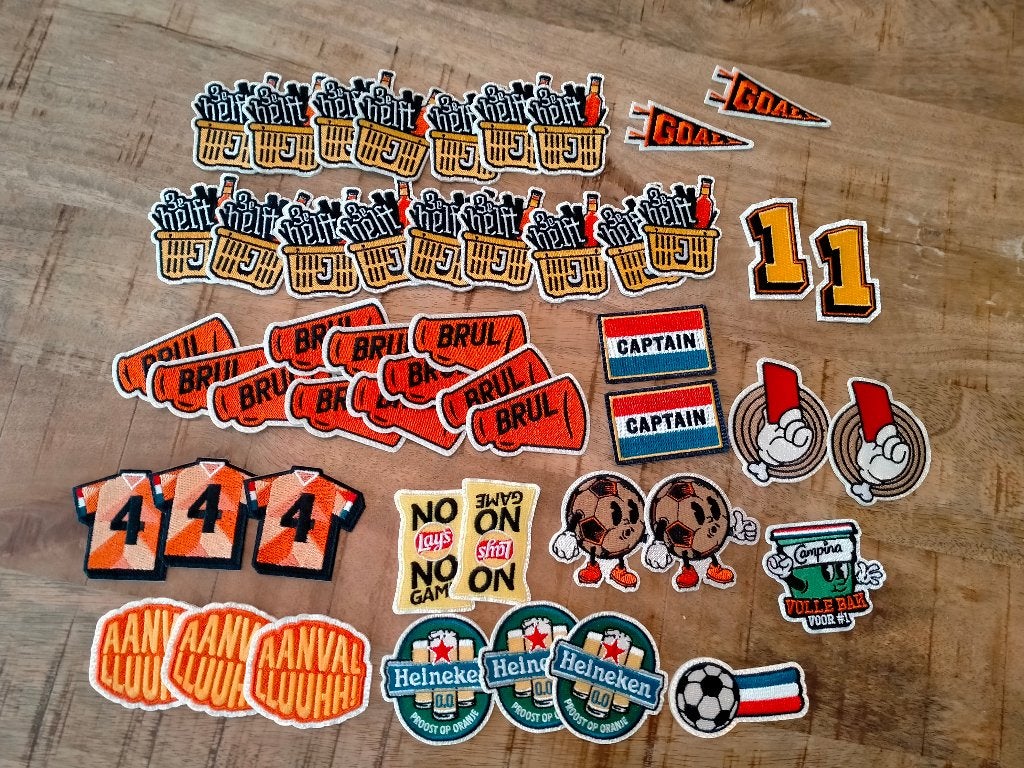 Jumbo juichjack brul captain voetbal kleding embleem logo, Verzenden, Nieuw, Overige binnenlandse clubs, Overige typen