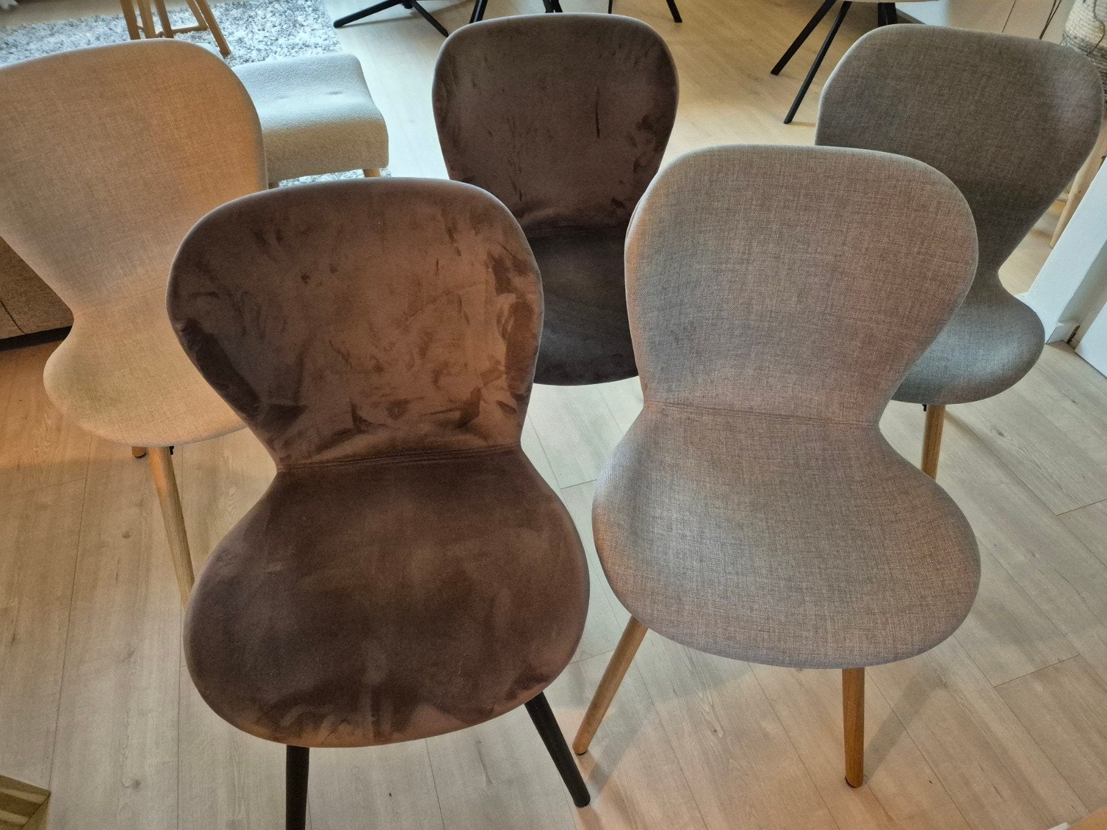 5x Scandinavische look eetkamerstoelen, Huis en Inrichting, Ophalen, Gebruikt, Scandinavisch, Vijf, Zes of meer stoelen