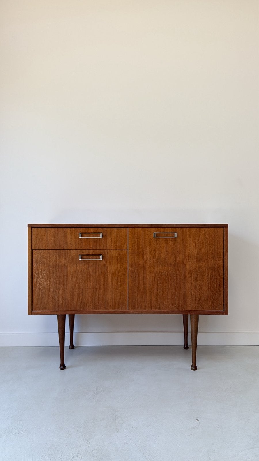 Vintage teak houten dressoir, Ophalen, 50 tot 100 cm, Zo goed als nieuw, Nvt