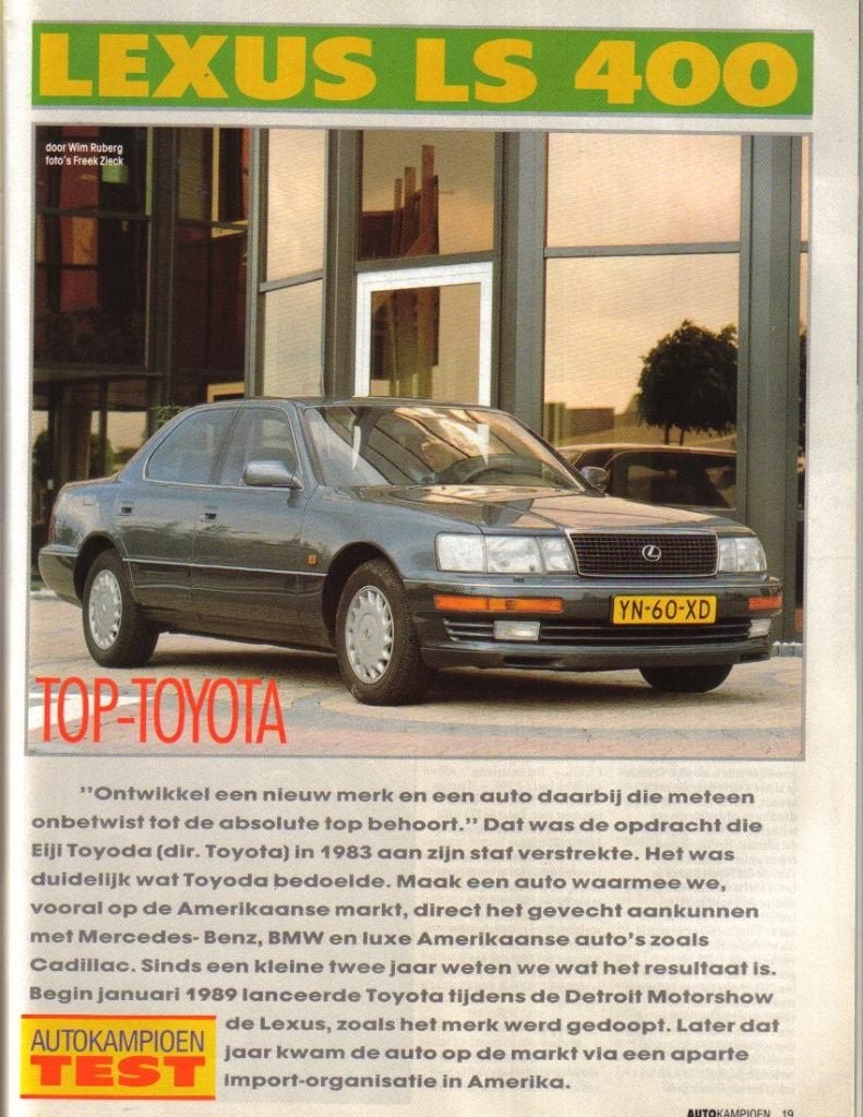 Autokampioen test Lexus LS 400 September 1990, Ophalen of Verzenden, Gelezen, Overige merken