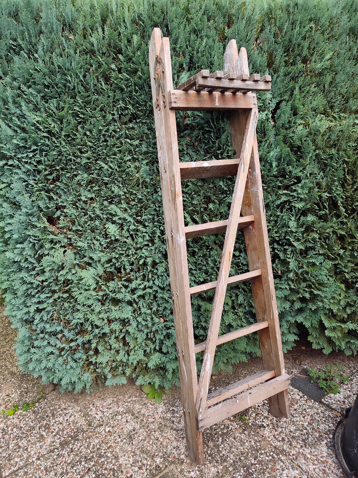Oude houten ladder / trap, Doe-het-zelf en Verbouw, Ophalen, Gebruikt, Trap, Opvouwbaar of Inschuifbaar
