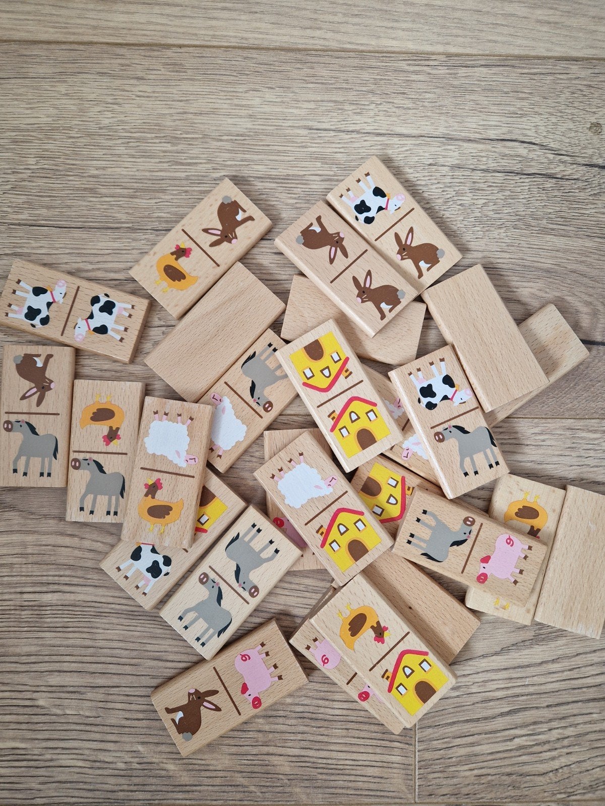 Houten domino, Ophalen of Verzenden, Zo goed als nieuw