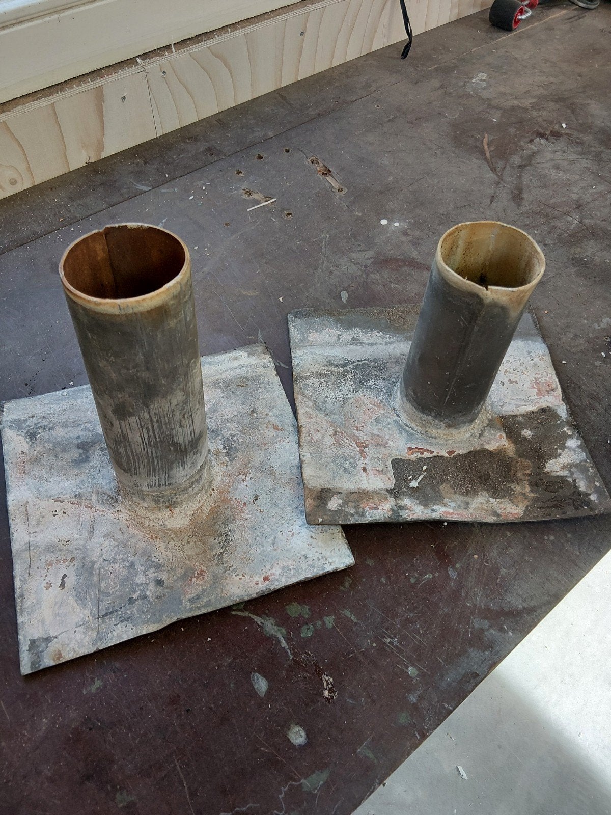 Dak doorvoeren lood, Doe-het-zelf en Verbouw, Buizen en Afvoer, Gebruikt, Ophalen of Verzenden, Minder dan 2 meter, 80 mm of meer