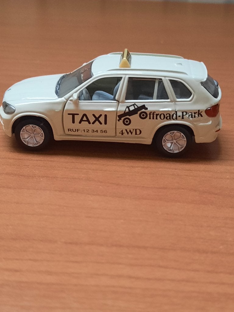 Taxi Siku BMW X5, Ophalen of Verzenden, Zo goed als nieuw, Auto, SIKU