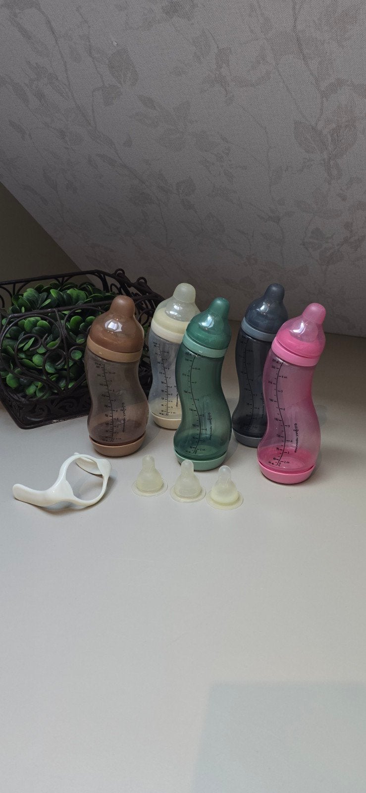 Zeer complete Difrax babyfles set, Difrax, Gebruikt, Ophalen of Verzenden, Inclusief flessen