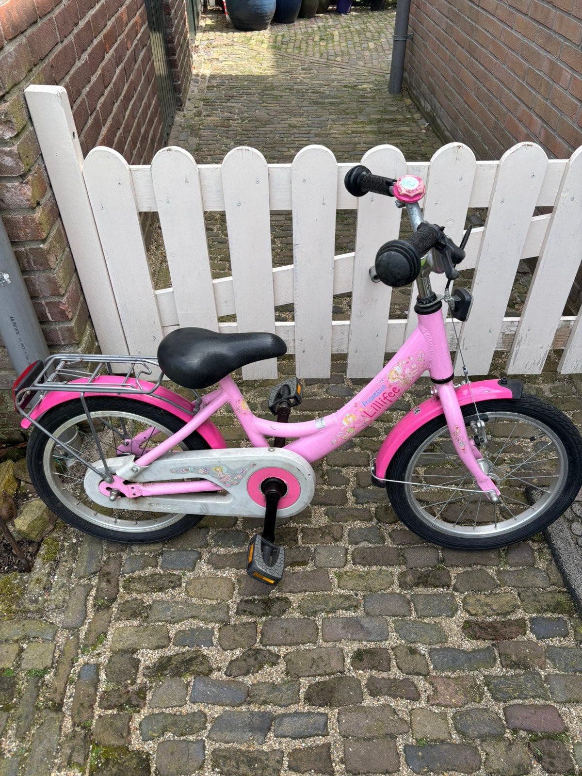 Roze Puky Lillifee meisjesfiets kinderfiets, Ophalen, Gebruikt, 16 tot 20 inch