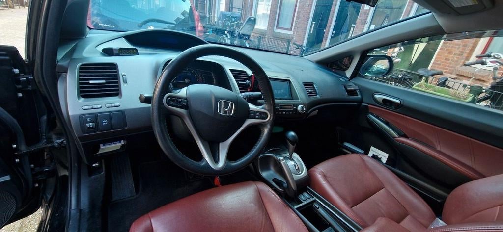 Honda Civic 1.3 Vtec Hybrid 4DR C-tr. 2010 Zwart, Auto's, Zwart, Overige kleuren, 22 km/l, Sedan