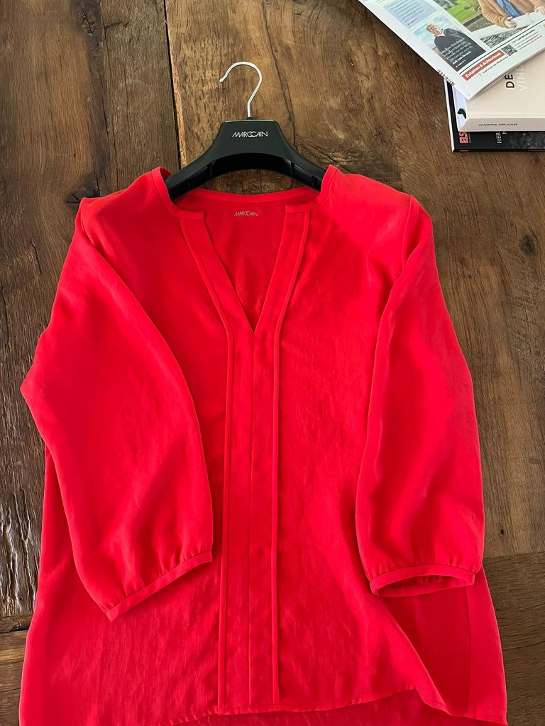 Marccain blouse 36, Verzenden, Zo goed als nieuw, Maat 36 (S), Rood
